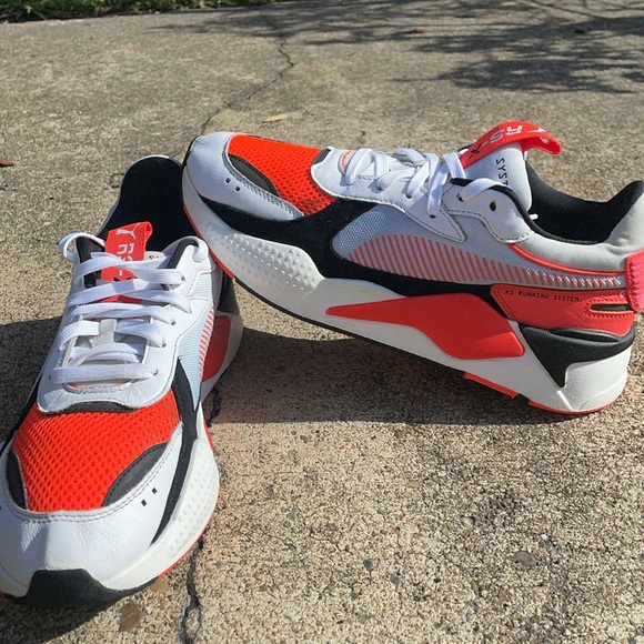 Puma RS-X Reinvention 'Red Blast' White Black Running System!!!! NO INSOLE - Picture 4 of 11